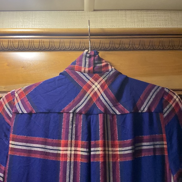 GUESS Blue Striped Cardigan Size Large - Picture 4 of 7